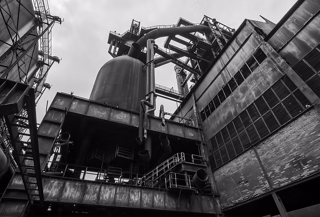 Industrial steel installation